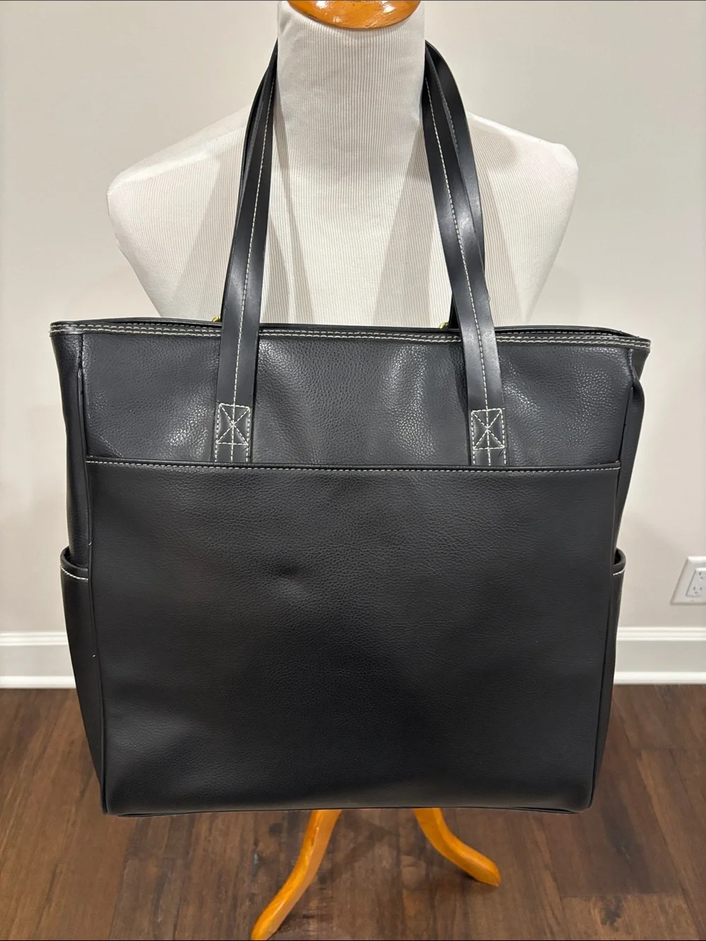 Isaac Mizrahi New York Multi-Compartment  Tech Tote w/ Padded Laptop Sleeve